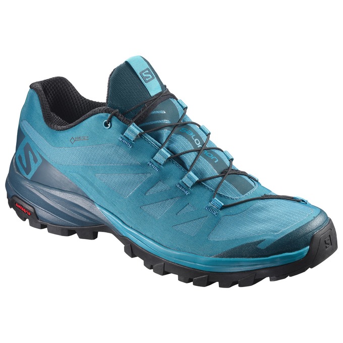 Chaussures De Randonnée Salomon Femme Bleu / Bleu Marine - Salomon OUTPATH GTX® W - France (1087-SAR